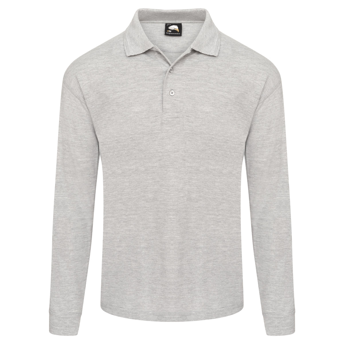ORN 1170 Weaver - Long Sleeve Polo Shirt — Ash