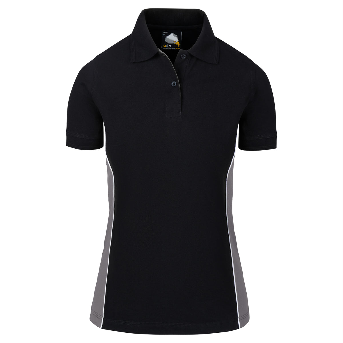 ORN 1186 Ladies Silverswift Poloshirt – Black - Graphite