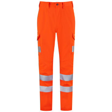 LEO CT04 Kingford - Hi-Vis Ecoviz Rail Spec Stretch Cargo Trousers