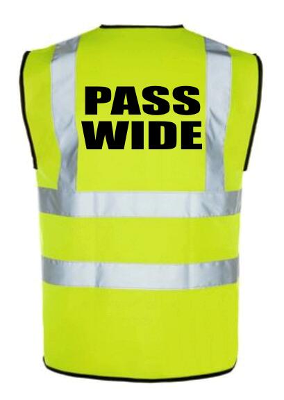 Hi-Vis Cyclists Pass Wide Vest