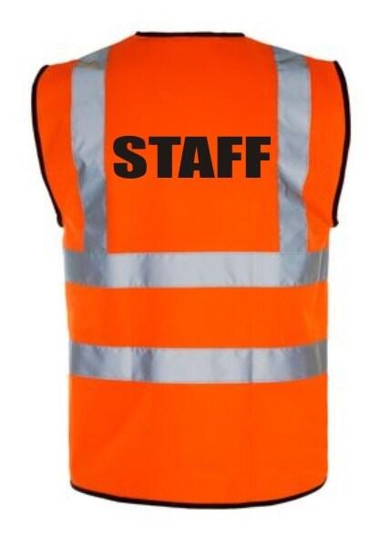 Hi-Vis STAFF Vest — Orange