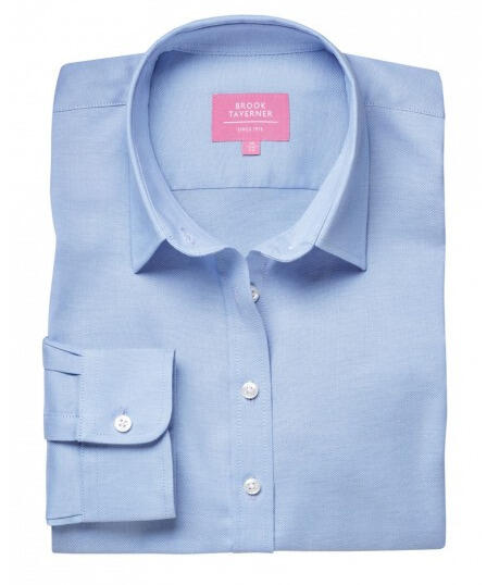Brook Taverner 2359 Albany – Classic Oxford Ladies Shirt — Blue