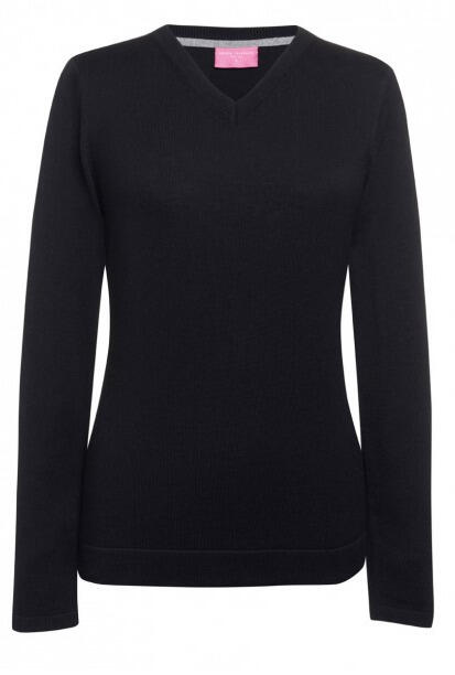 Brook Taverner 2307 Atlanta – V-neck Ladies Jumper — Black