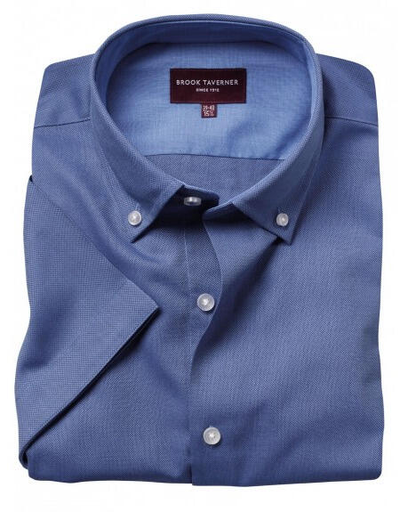 Brook Taverner 7883 Calgary – Royal Oxford Shirt — Blue