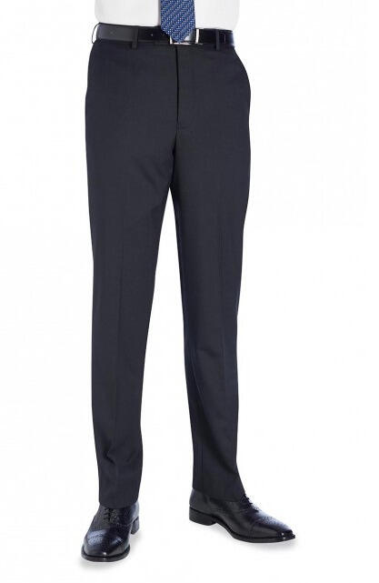 Brook Taverner 8557 Aldwych – Tailored Fit Trouser — Black