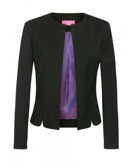 Brook Taverner 2353 Rosa – Collarless Jacket — Black