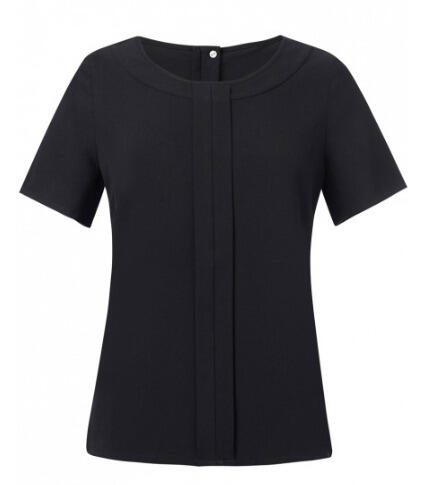 Brook Taverner 2280 Verona – crepe de chine Blouse — Black