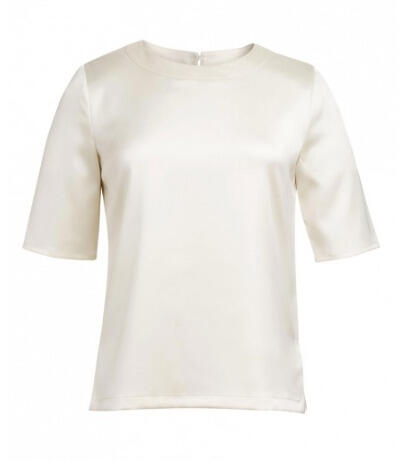 Brook Taverner 2362 Ravenna – Satin Blouse — Cream