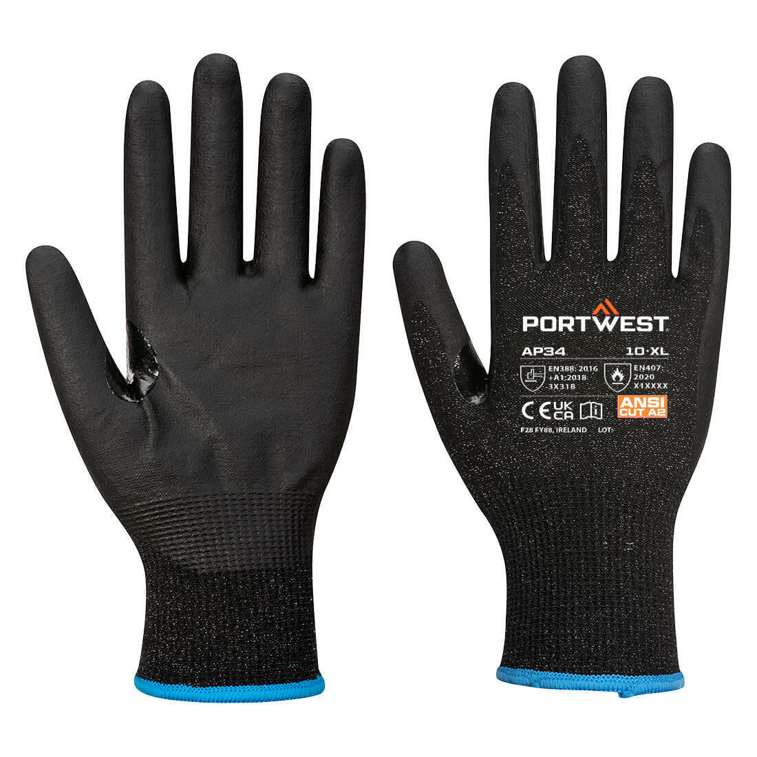 Portwest AP34- LR15 Nitrile Foam Touchscreen Glove (Pk12)