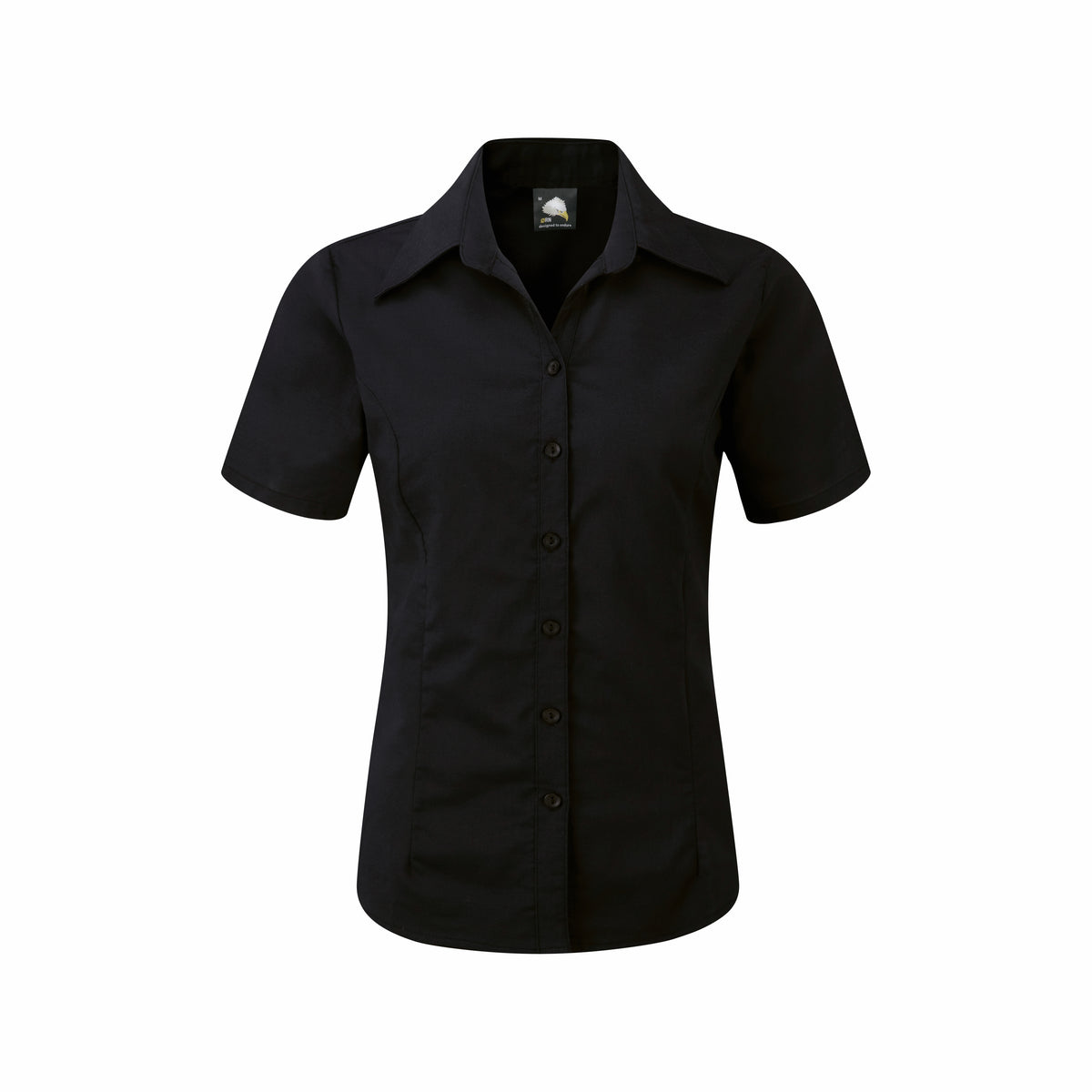 ORN 5550 The Classic Ladies Oxford S/S Blouse – Black