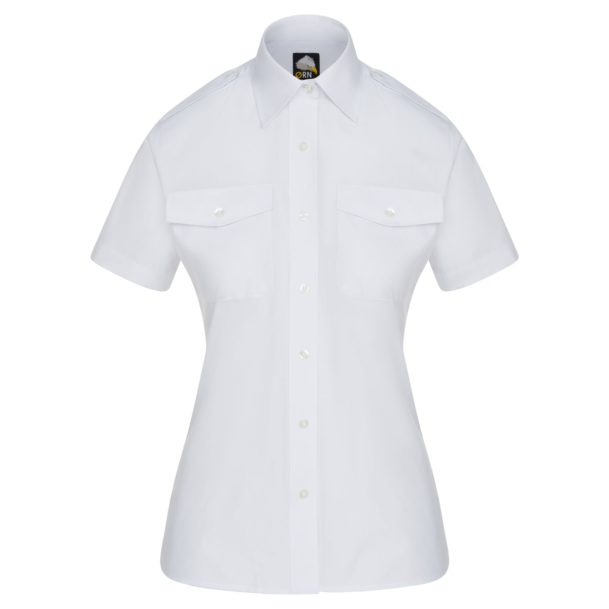 ORN 5850 The Classic S/S Pilot Blouse – White
