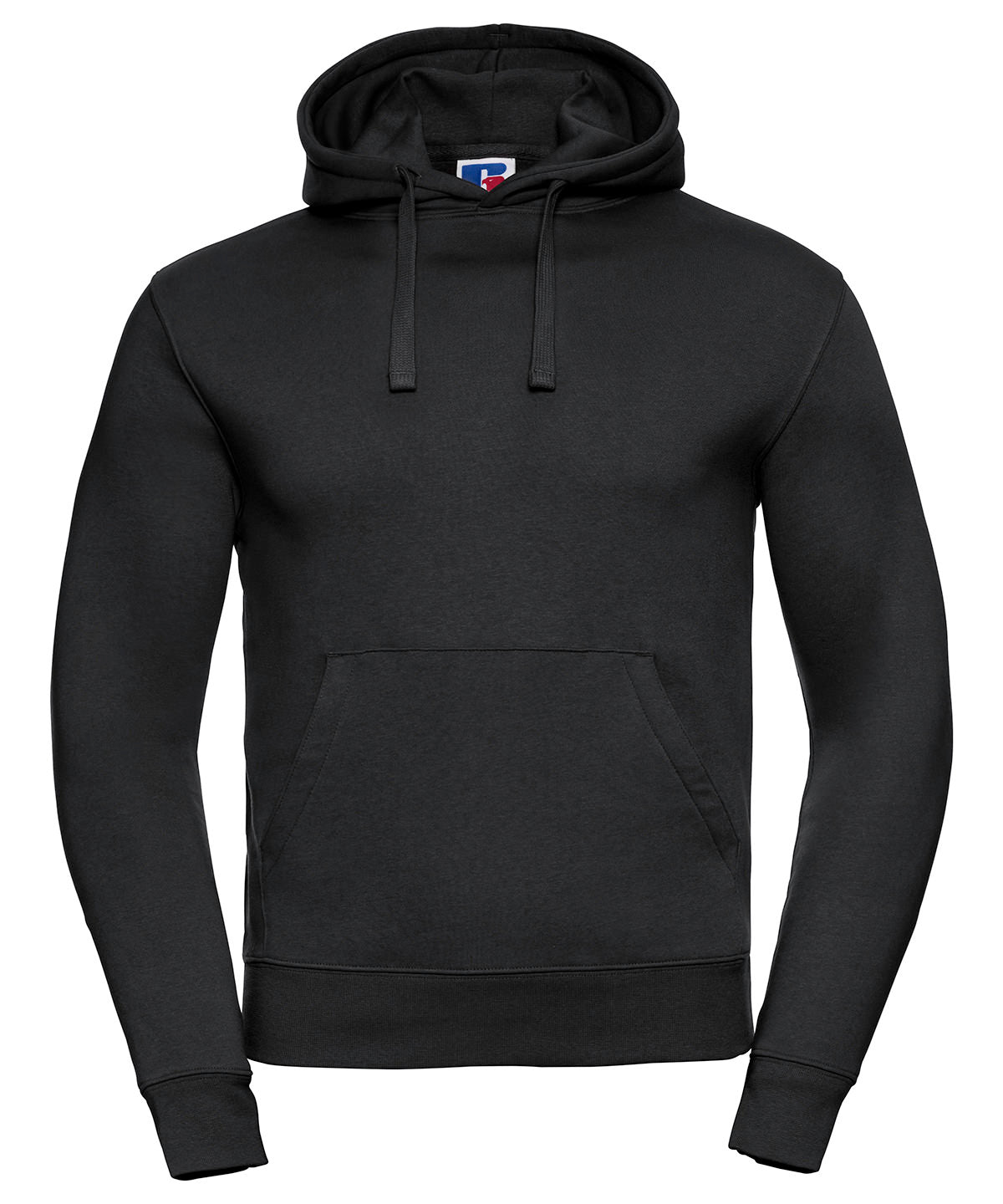 Russell J265M Authentic hooded sweatshirt — Black†