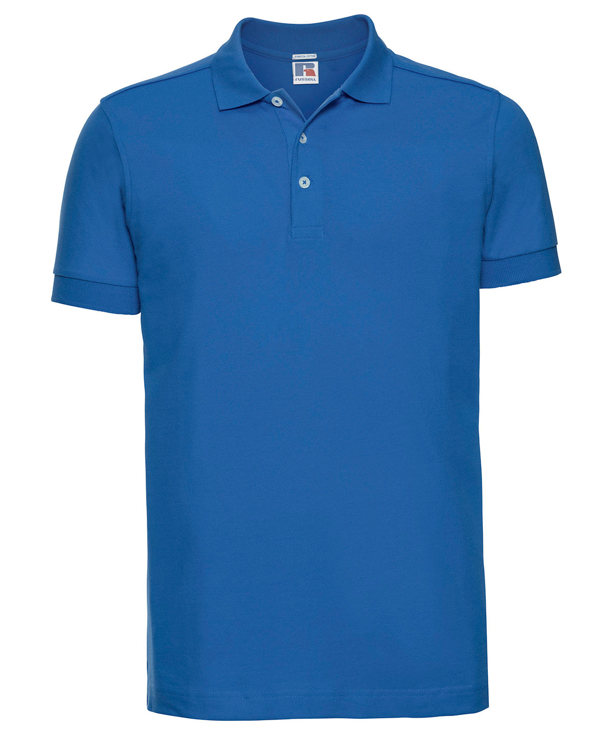 Russell J566M Stretch polo — Azure Blue