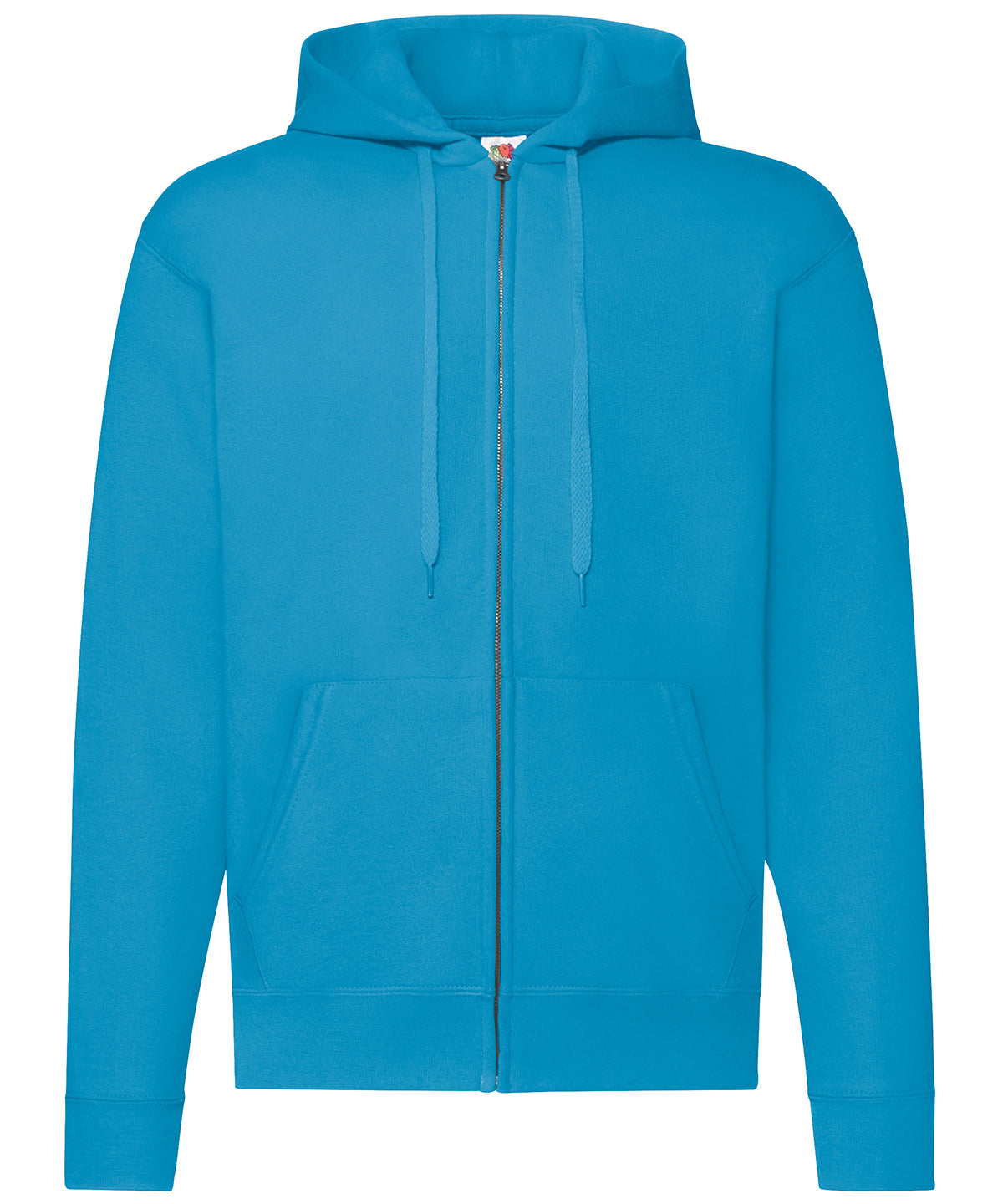 Fruit of the Loom SS222 Classic 80/20 hooded sweatshirt jacket — Azure Blue