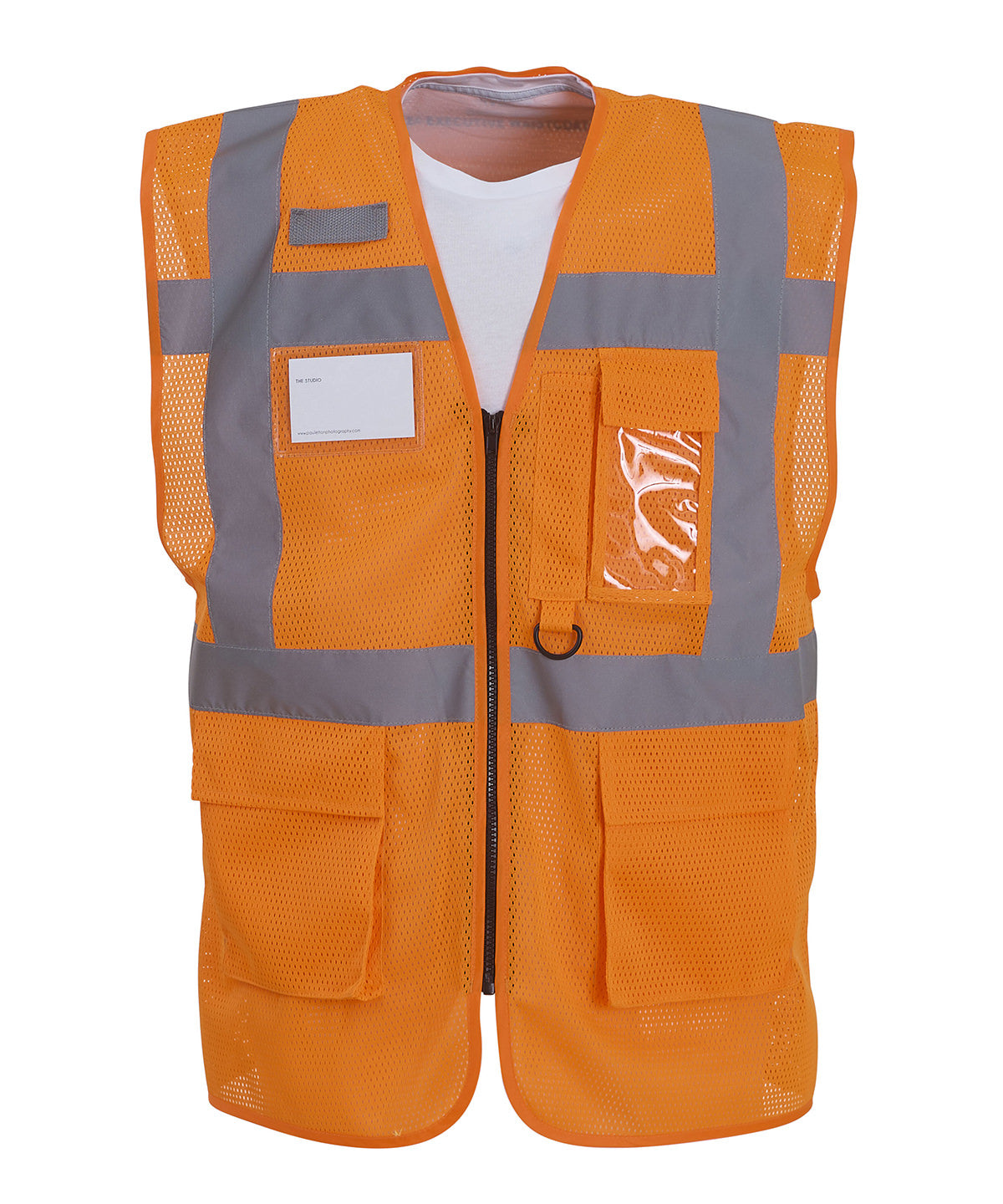 Yoko YK015 Hi-vis top cool open-mesh executive waistcoat (HVW820)