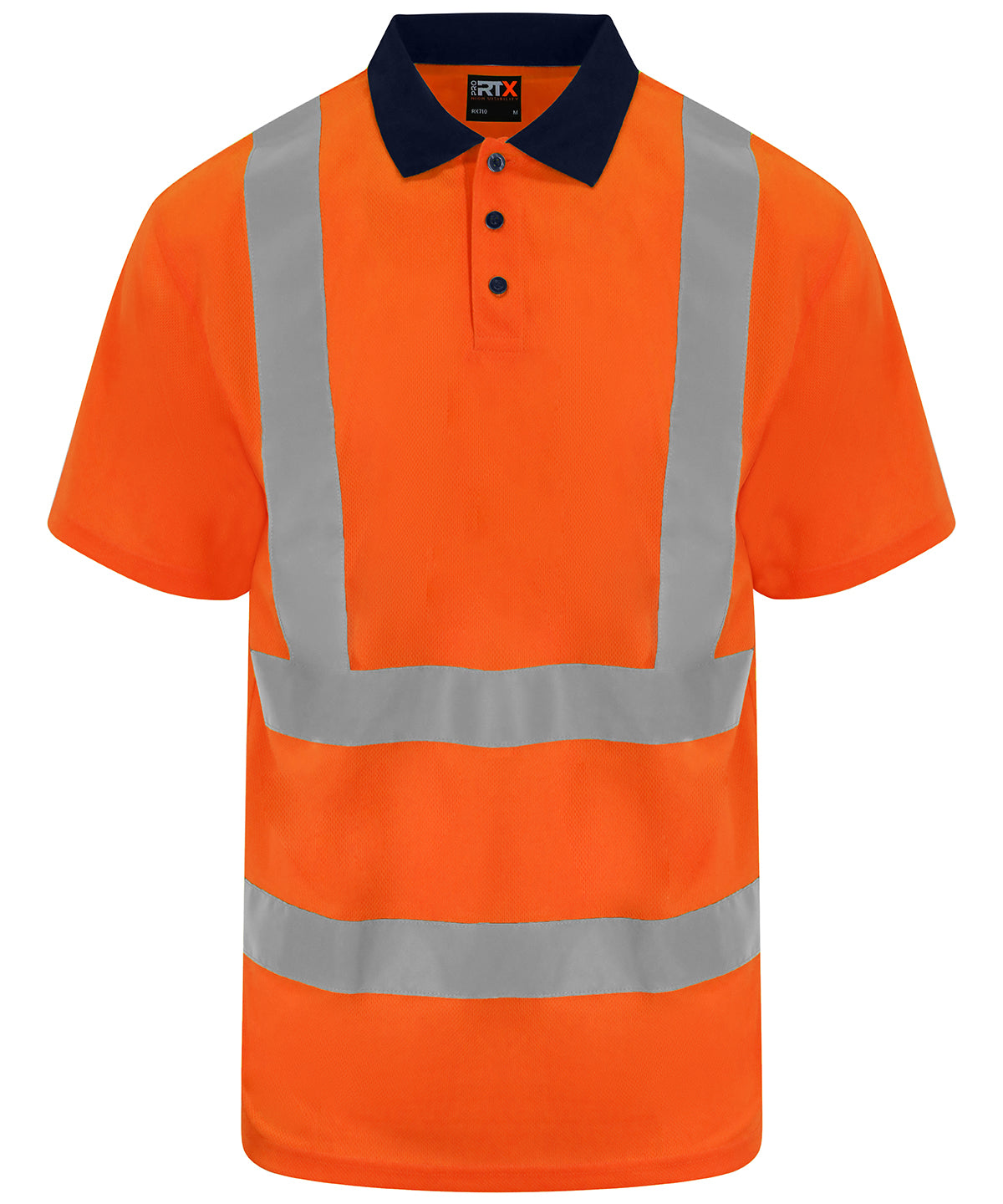 ProRTX RX710 High visibility polo - HV Orange/Navy