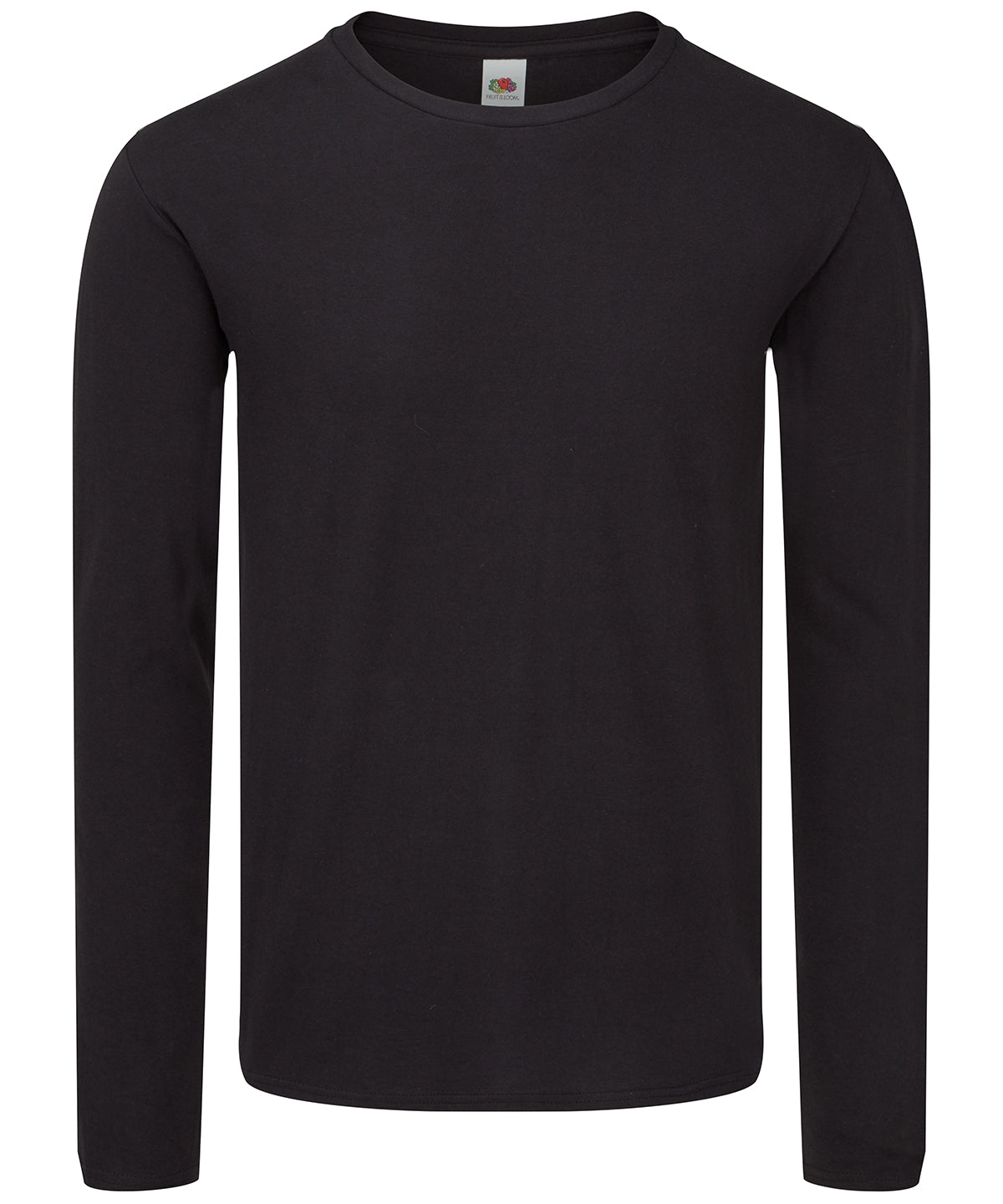 Fruit of the Loom SS433 Iconic 150 classic long sleeve T — Black