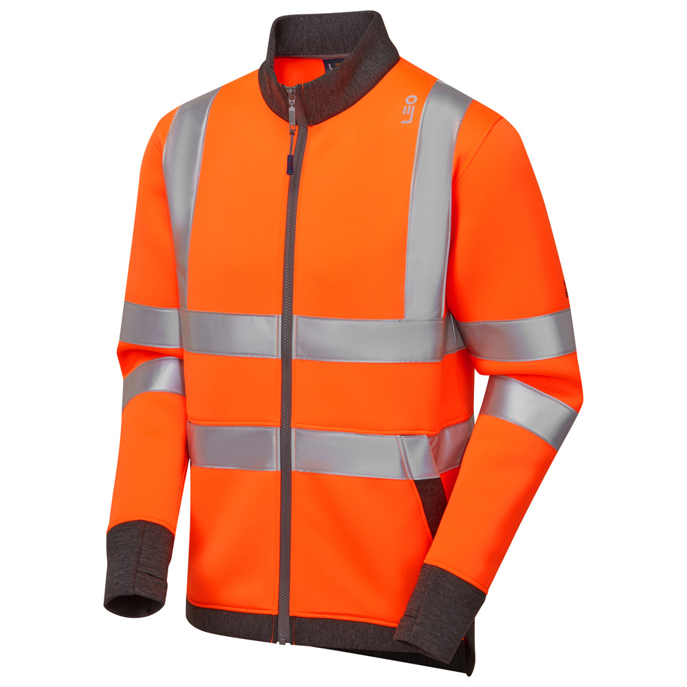 LEO SS07 Arganite - Hi-Vis Ecoviz Air-Layer Jacket — Orange