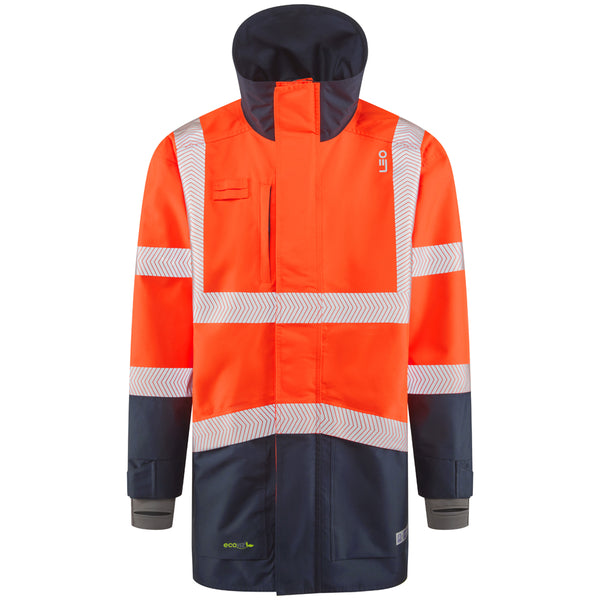 LEO A04 Clovelly - Hi-Vis Ecoviz 15K Performance+ Breathable Anorak