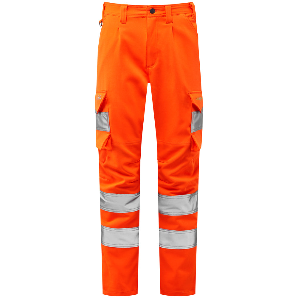 Leo CL04 Beckamoor current Orange women’s stretch cargo trousers