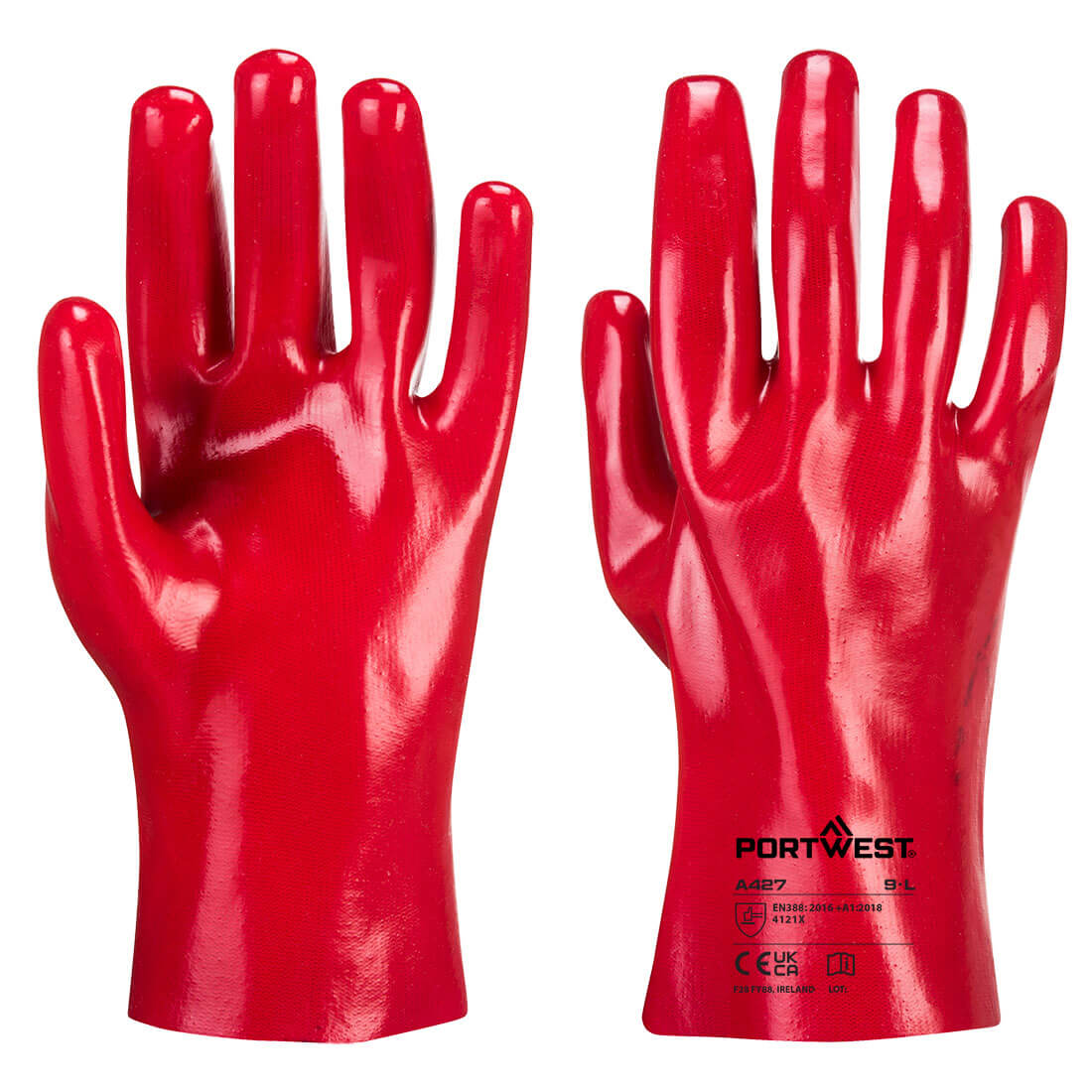 Portwest A427 - Grip 12 PVC Gauntlet 27cm