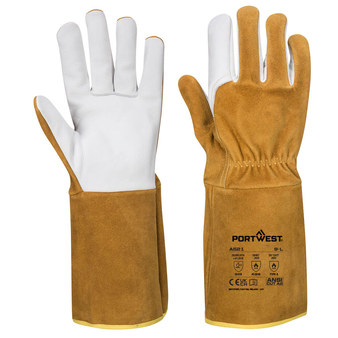 Portwest A521 - TIG Welding Gauntlet