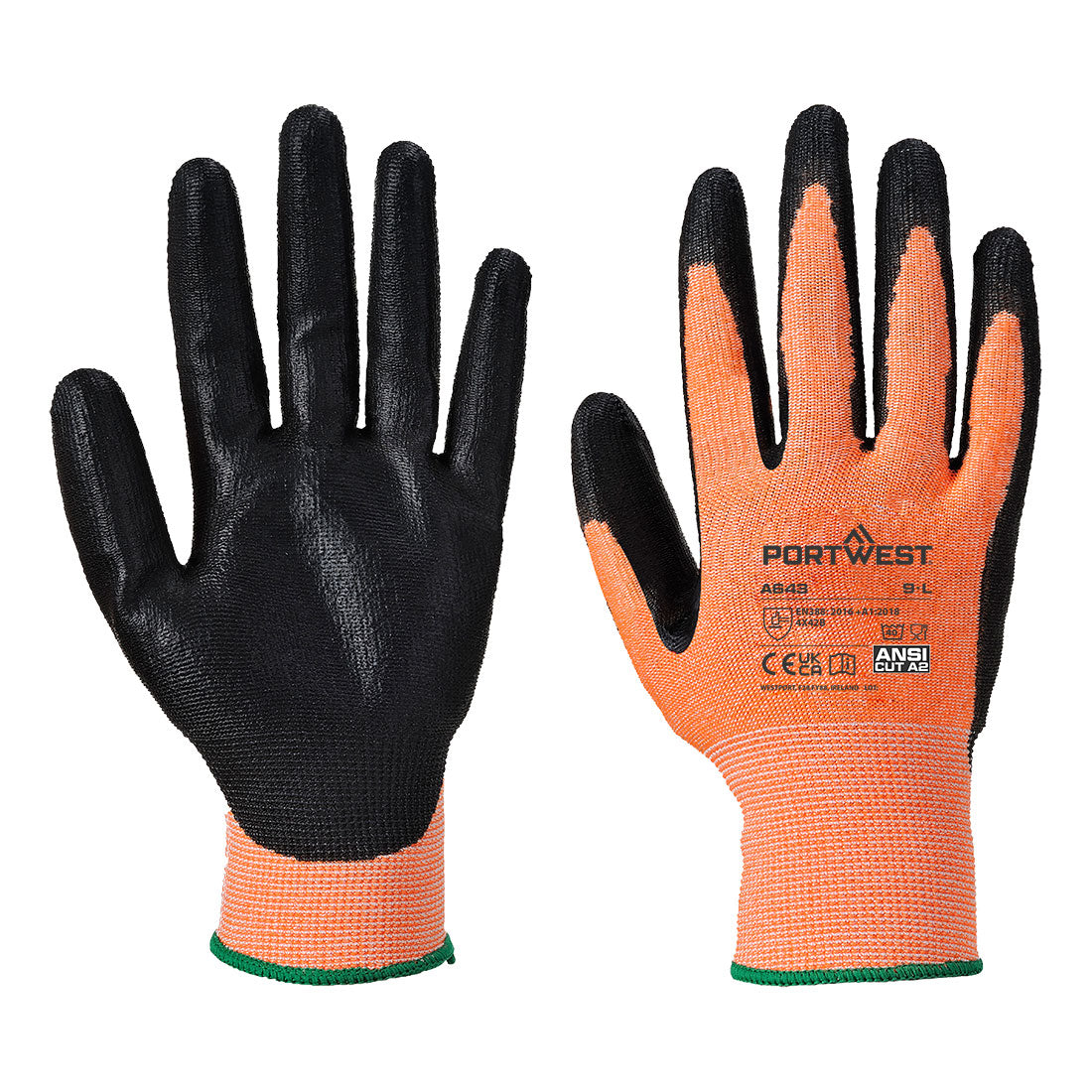 Portwest A643 - Amber Cut Glove Nitrile Foam