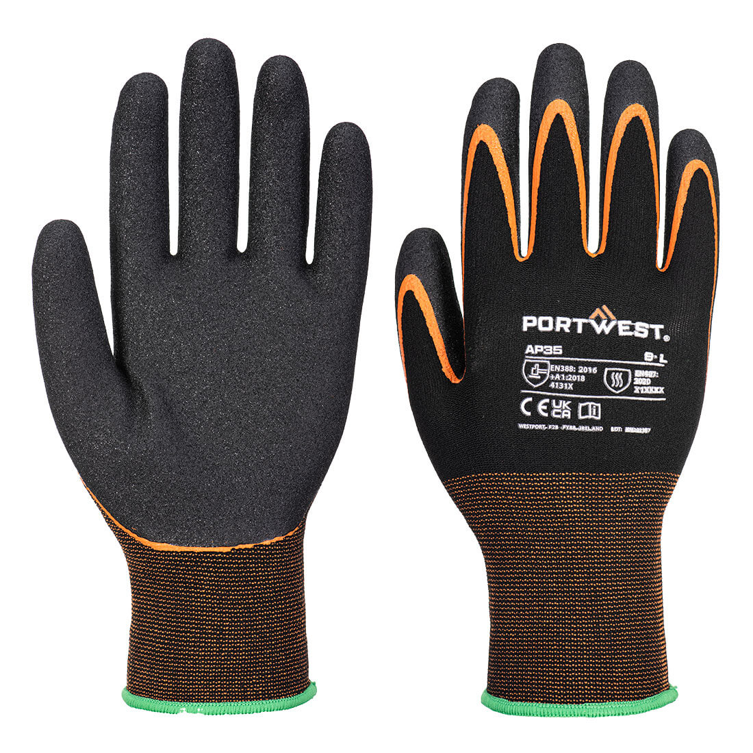 Portwest AP35 - Grip 15 Nitrile Double Palm Glove