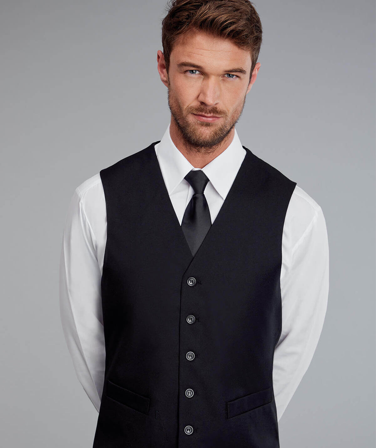 Disley Clip on Tie — Black