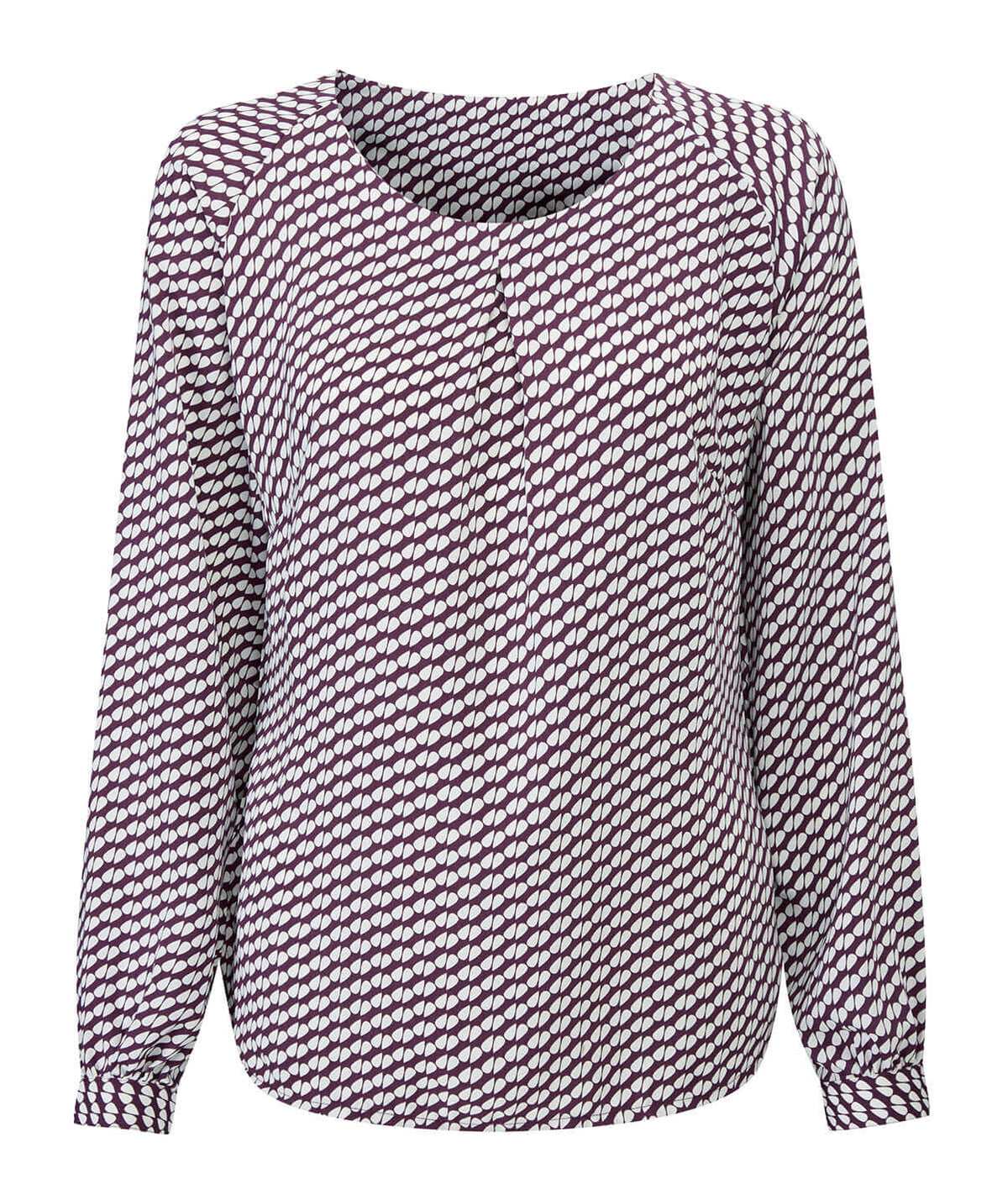 Disley Catriona — Aubergine Petals — Long Sleeve