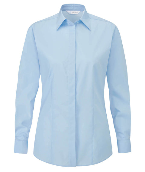 Disley Classic Fly Front — Blue — Long Sleeve