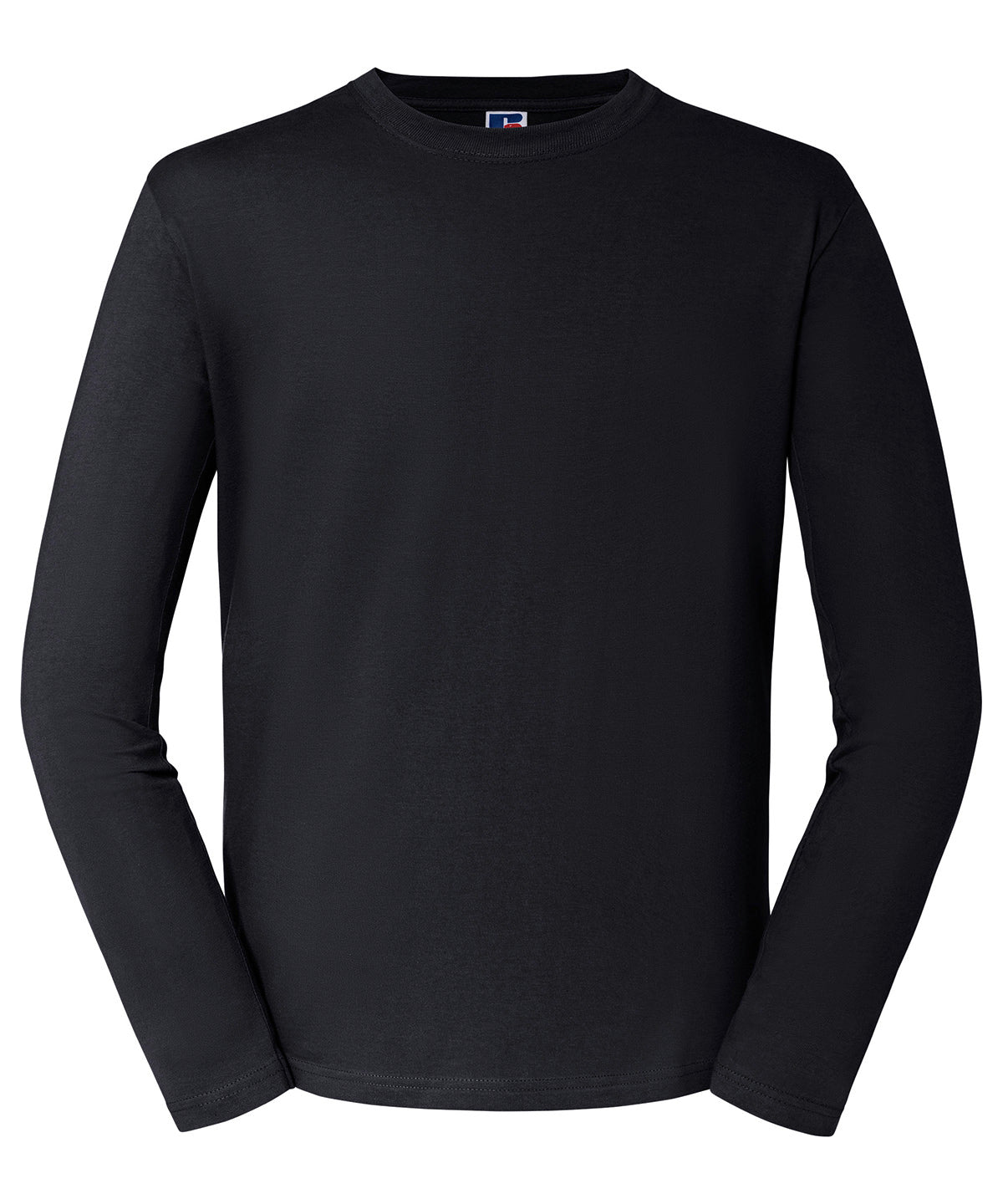Russell J180L Classic long sleeve T — Black