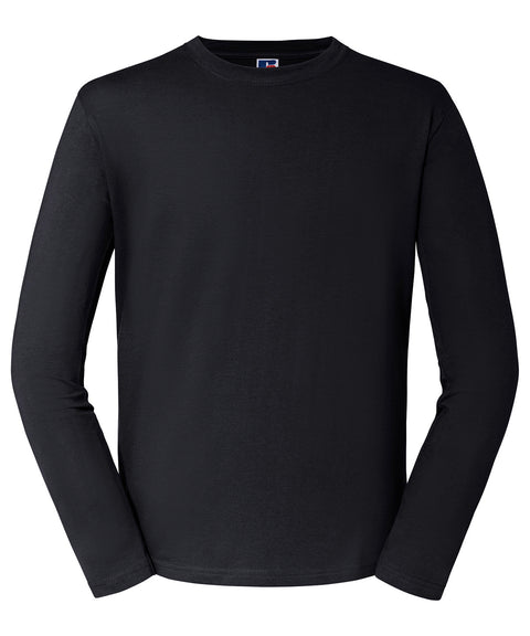 Russell J180L Classic long sleeve T — Black