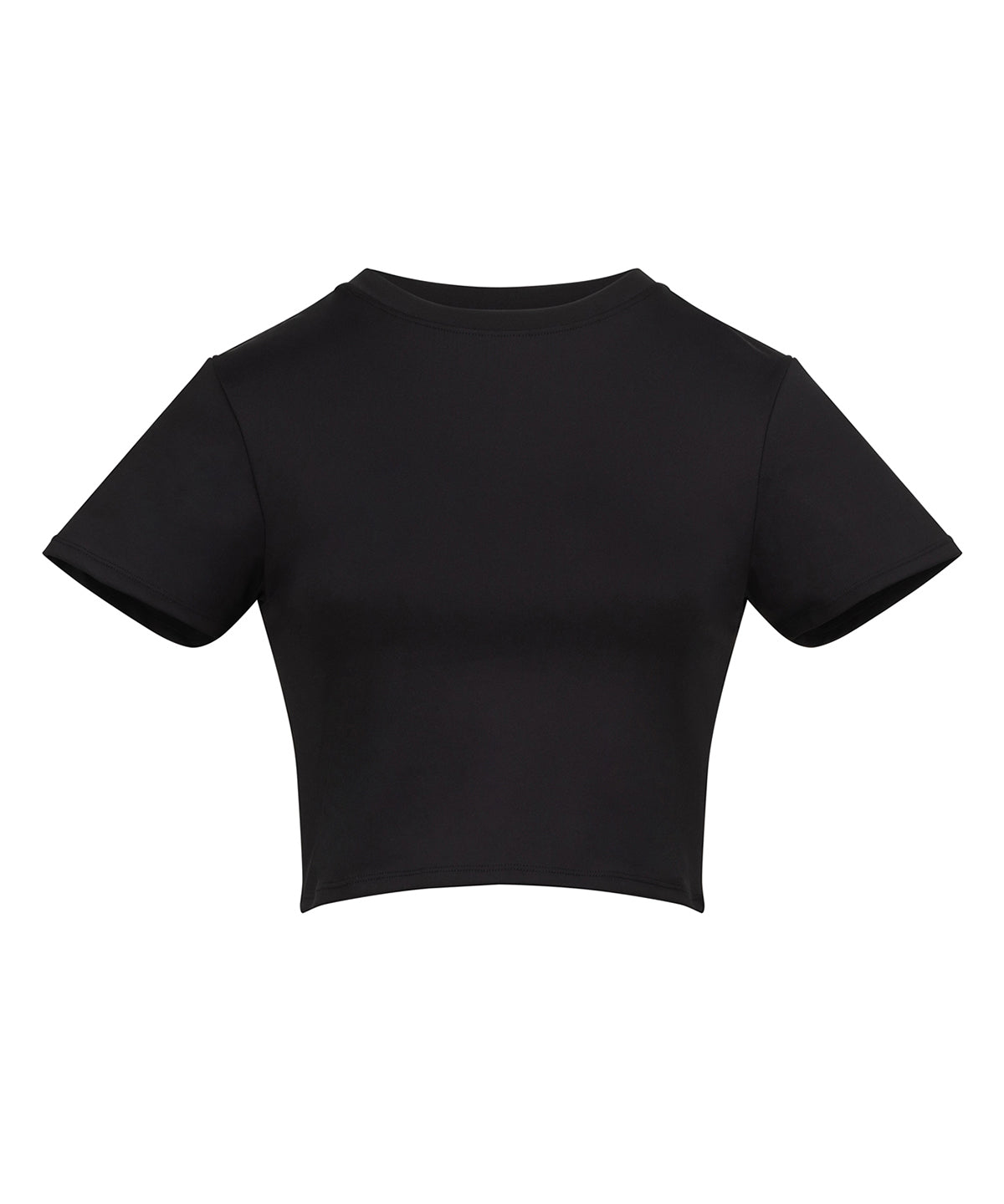 AWDis JC215 Women’s recycled cropped T - Jet Black*