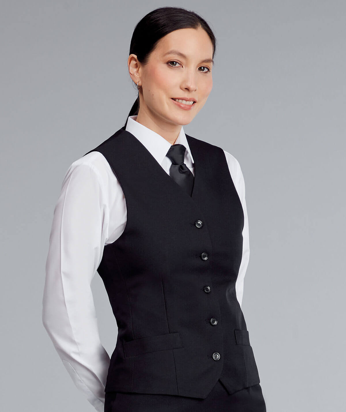 Disley Ladies Waistcoat — Black