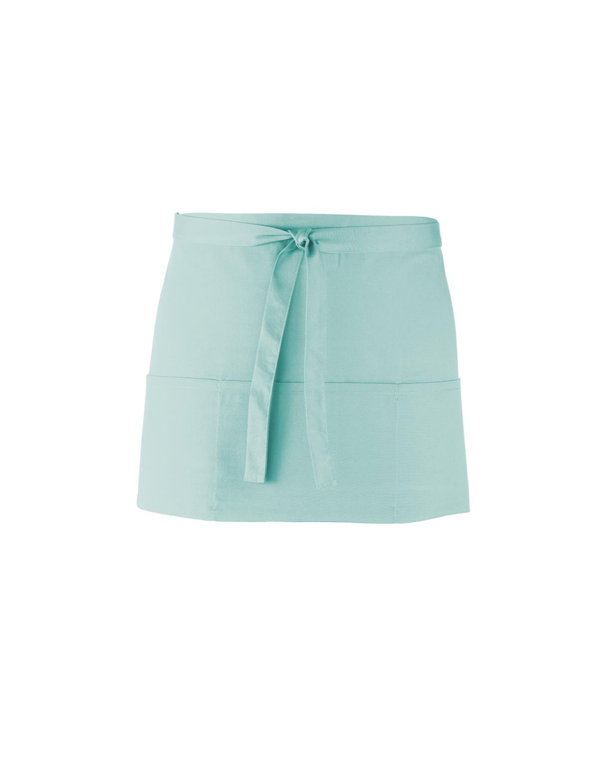PREMIER PR155 - COLOURED 3-POCKET APRON — Aqua
