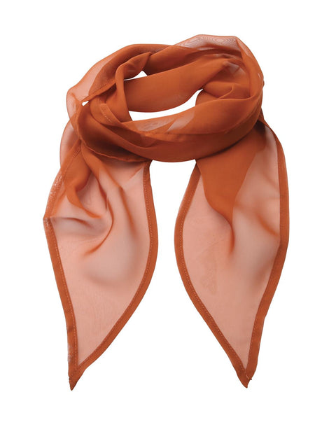 Premier PR740 - Plain Chiffon Scarf — Chestnut