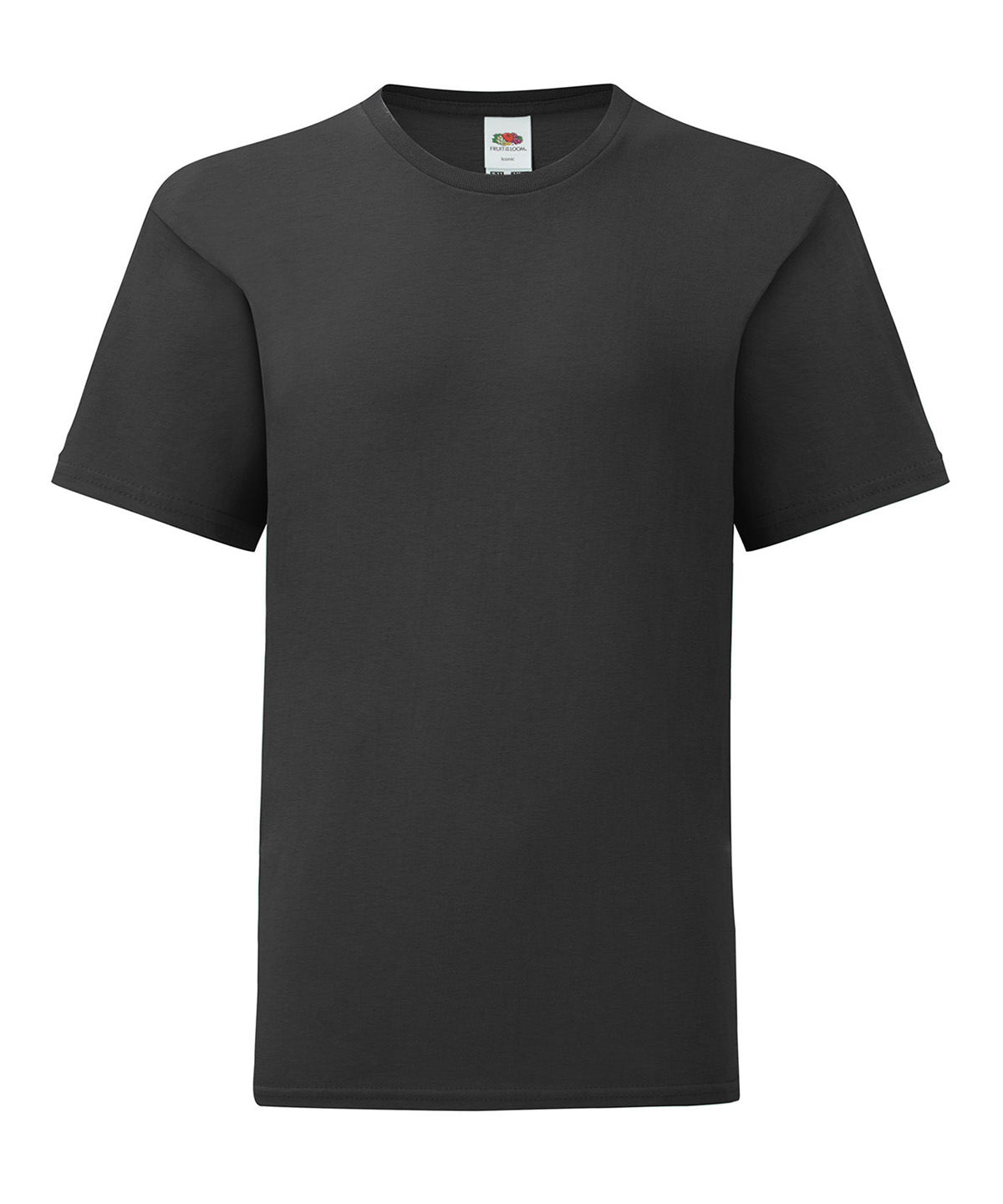 Fruit of the Loom SS023 Kids iconic 150 T — Black