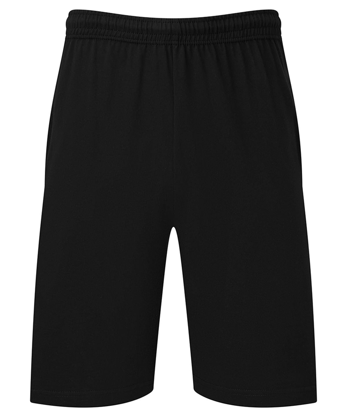 Fruit of the Loom SS435 Iconic 195 Jersey shorts — Black