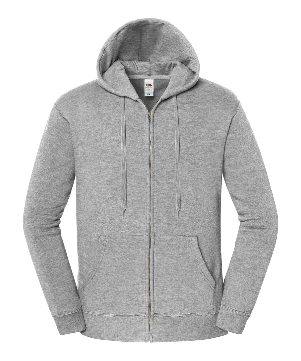 Fruit of the Loom SS443 Iconic premium hooded sweat jacket — Athletic Heather