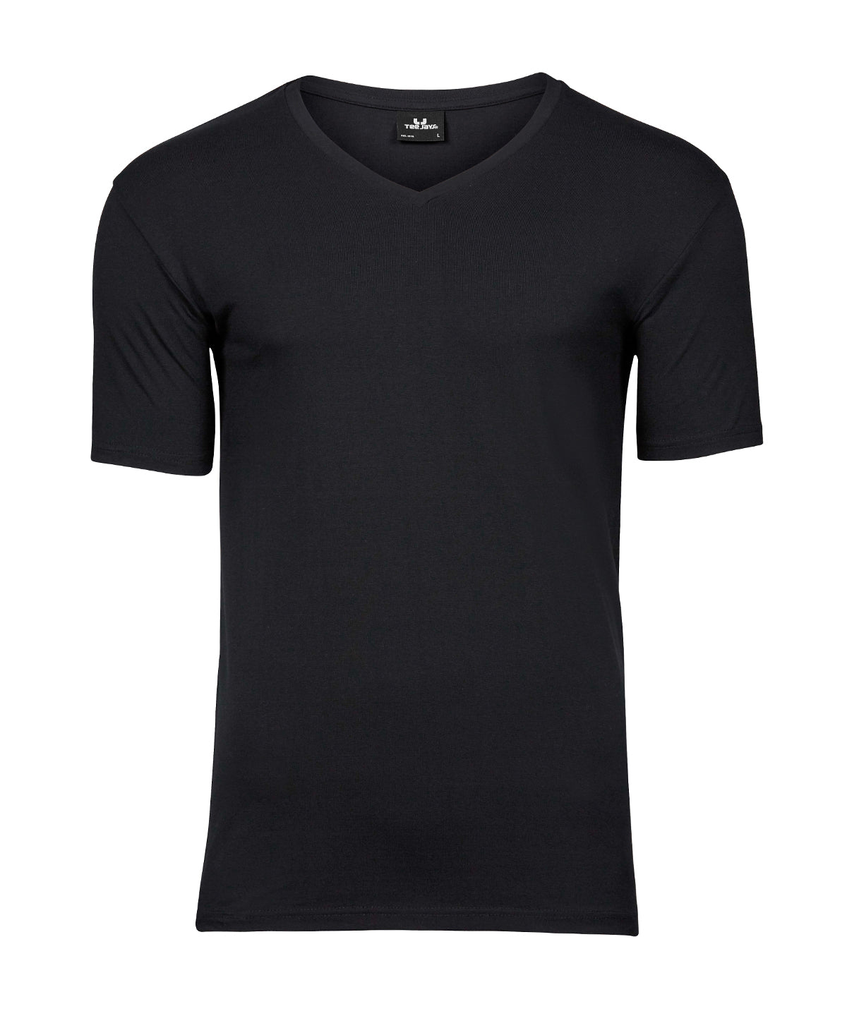 TEE JAYS TJ023 Stretch v-neck tee (401) - Black