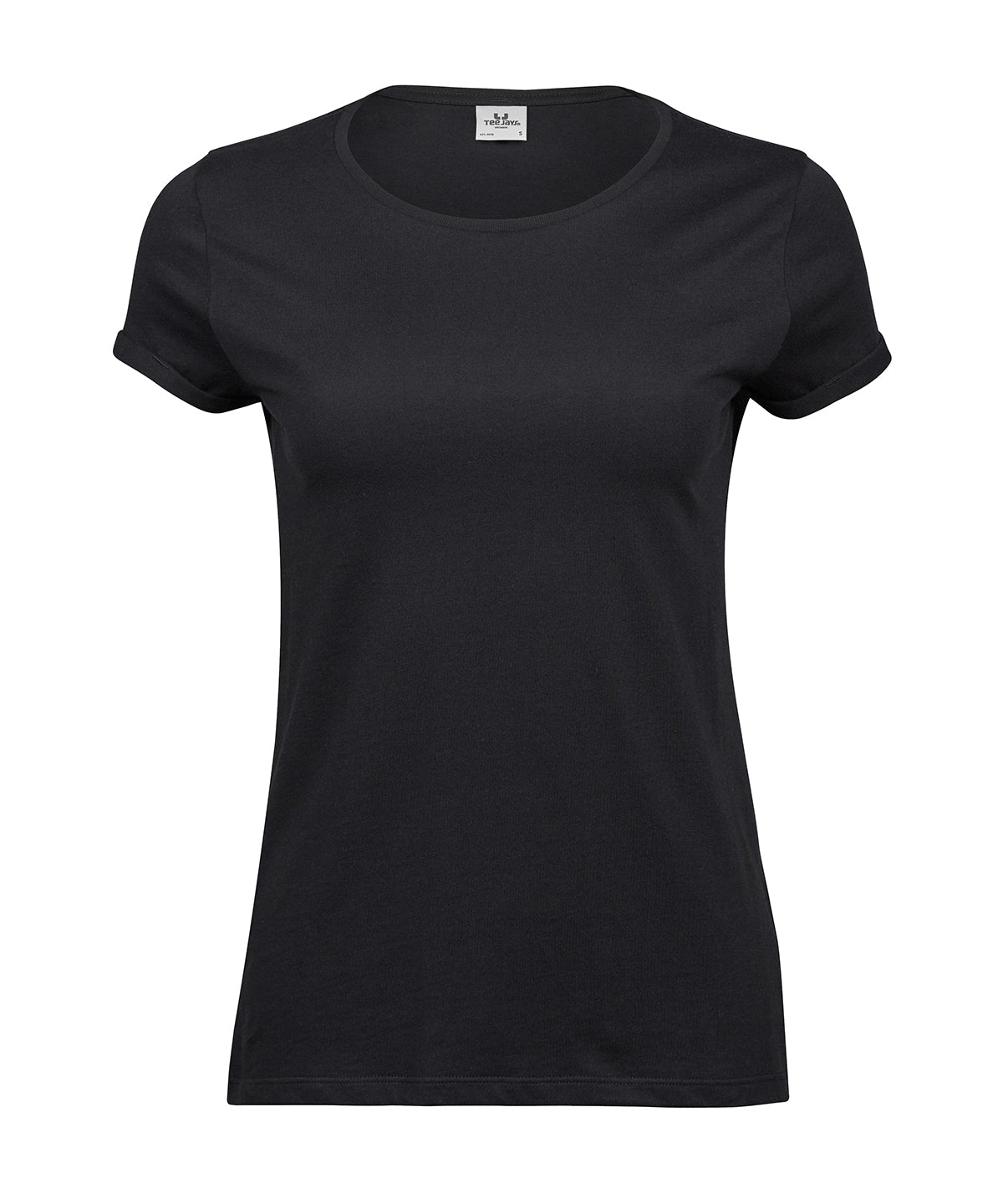 TEE JAYS TJ047 Women’s roll-up tee (5063) - Black