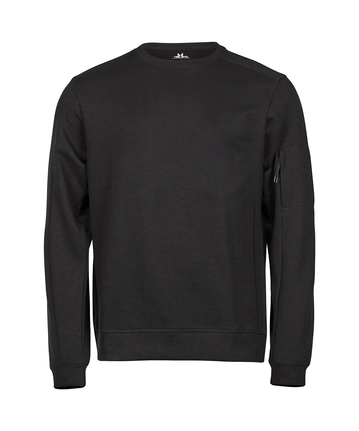 TEE JAYS TJ064 Athletic crew neck sweatshirt (5700) - Black