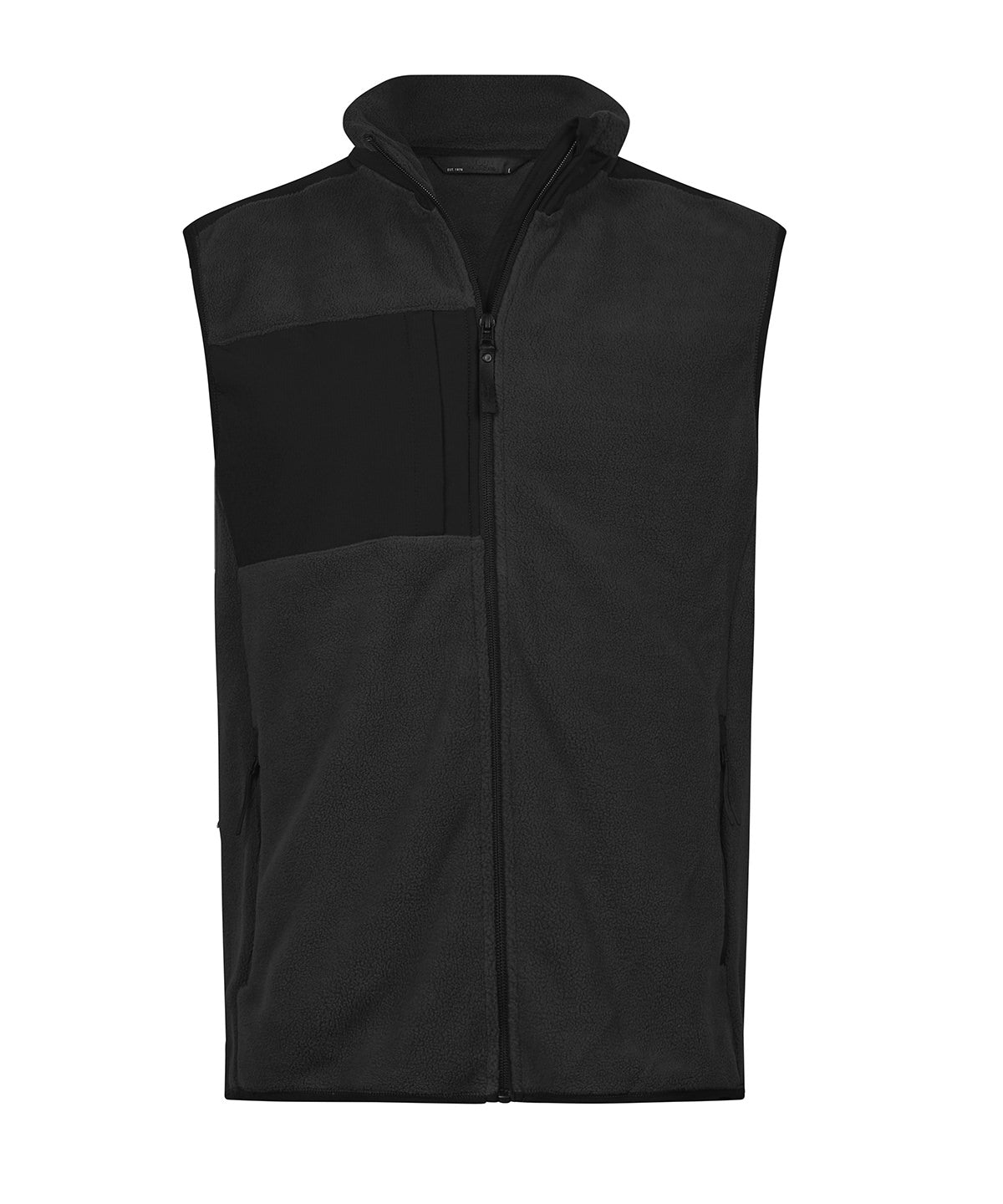 TEE JAYS TJ087 Mountain fleece bodywarmer (9122) - Black/Black*