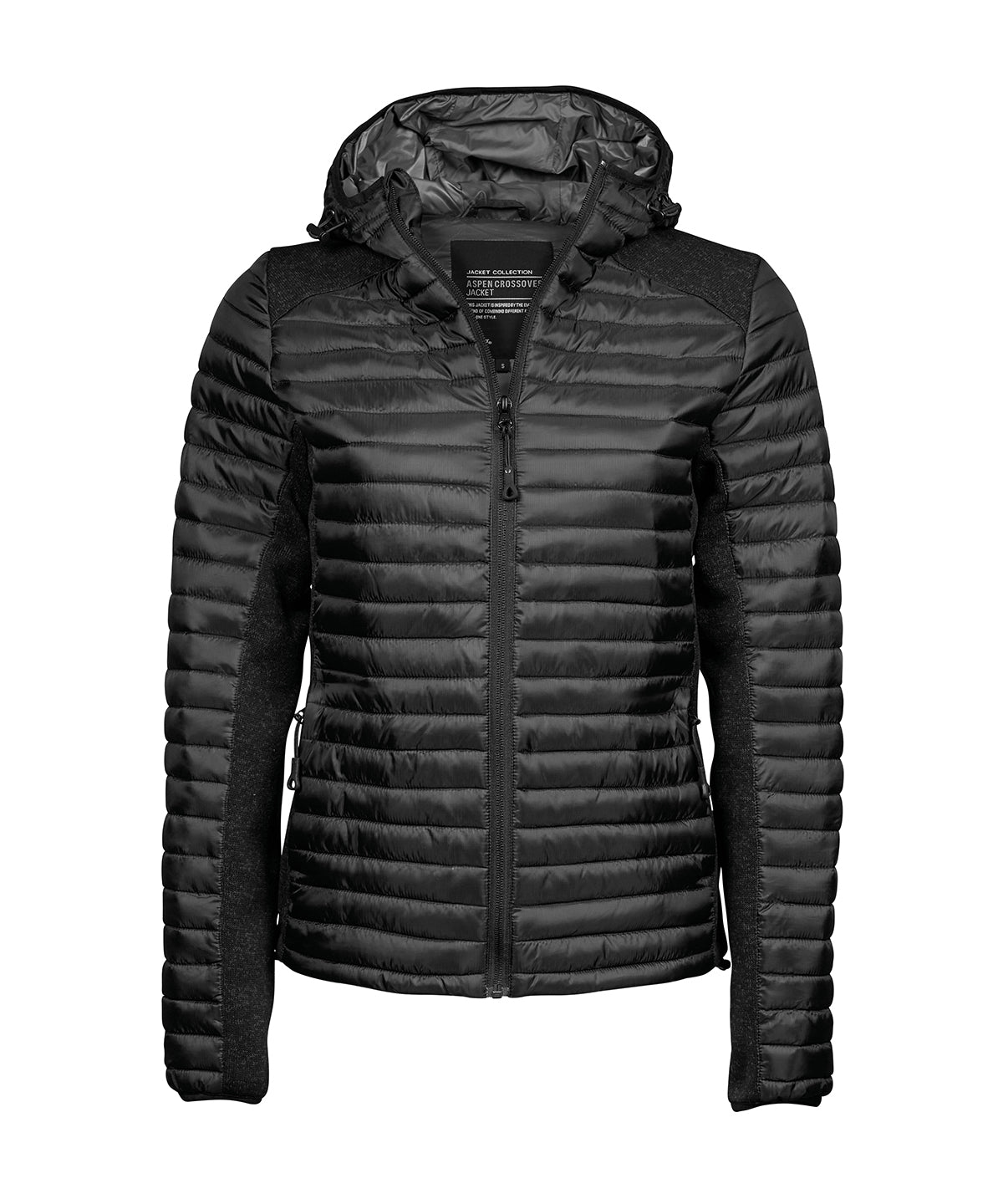 TEE JAYS TJ099 Women’s hooded outdoor crossover (9611) - Black/Black Melange