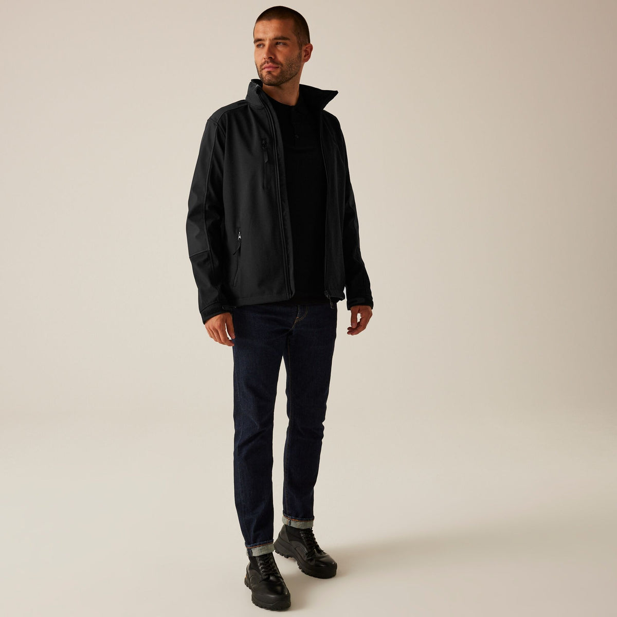 Regatta TRA650 Hydroforce 3-Layer - Hooded Softshell Jacket — Black