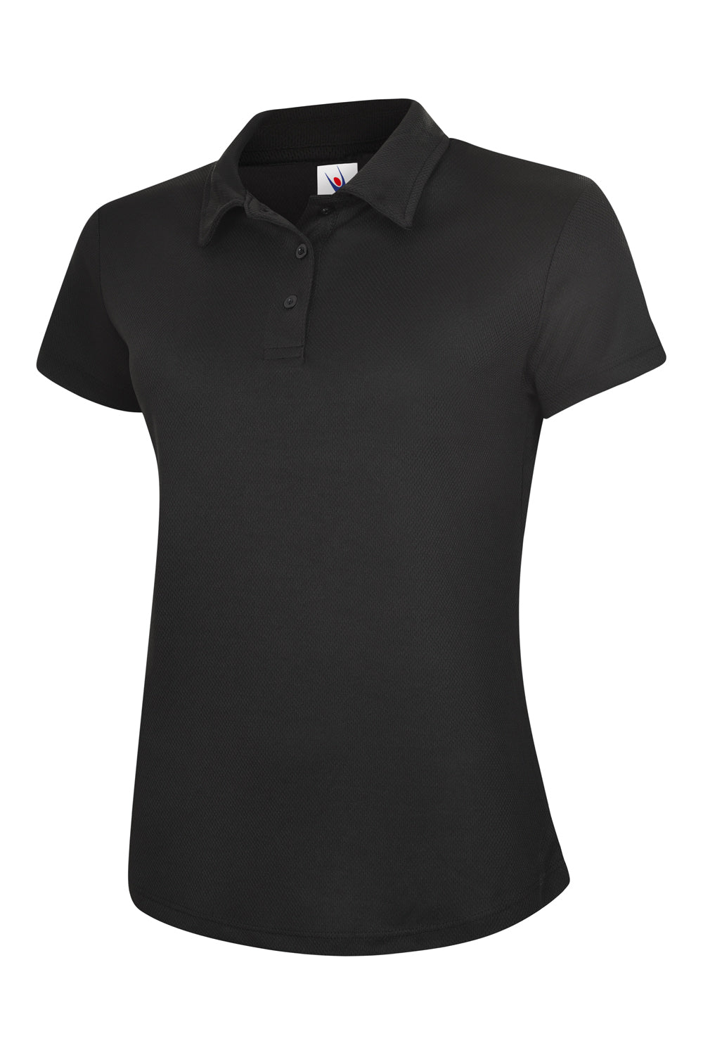 Uneek UC128 - Ladies Ultra Cool Polo Shirt 200gsm — Black