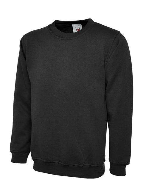 Uneek UC202 - Childrens Classic Sweatshirt 300GSM — Black