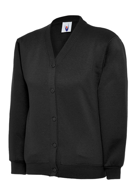 Uneek UC207 - Childrens Classic Cardigan 300GSM — Black