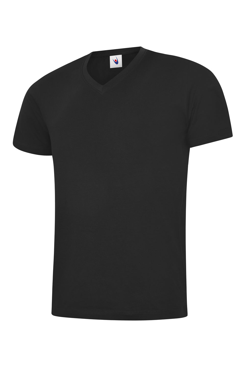 Uneek UC317 - Classic V Neck Tee Shirt 180gsm — Black